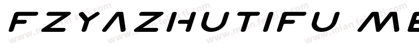 FZYaZhuTiFU Medium字体转换